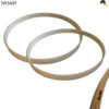 Par de Aros de madeira Noah Drums Para bumbo 22" - Acabamento natural