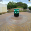 Borboleta(Dado) Tribal percussion para Estantes de Prato 8mm Verde Cristal - Kit com 2 Unid.