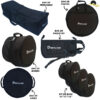 Kit de Bags D'Groove Standard Series ROBUSTO com 8 peças: Tambores + Ferragens + Baquetas + Pratos