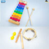 Kit Bandinha Rítmica com 4 Instrumentos para Musicalização Infantil - Turbinho BR-4A - Image 4