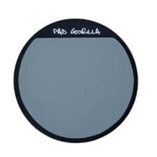 Pad Gorilla De Estudo 8" DUPLA FACE com rosca CINZA - BRINDE Big Fild Drum Day