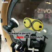 Patch/Protetor de bumbo para Pedal Duplo - Williams KEVLAR WDKV-YL - Aumenta a durabilidade da pele