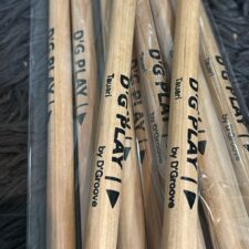 Pack De Baquetas Para Bateria D'G Play Ponta de madeira LONGA Em Tauari Com Durabilidade By D’Groove Kit Com 10 Pares