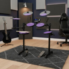 Bateria Eletrônica Waldman VM-9 Virtual Mesh 9 Com 150 Timbres, Toque Realista, Silêncio e Conectividade Total